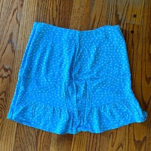 Pacsun LA Hearts Blue Floral Skirt